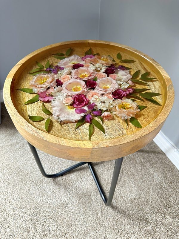 Mango Wood Side Table - Subject To Availability