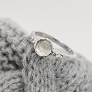 Double Gem Round Ring