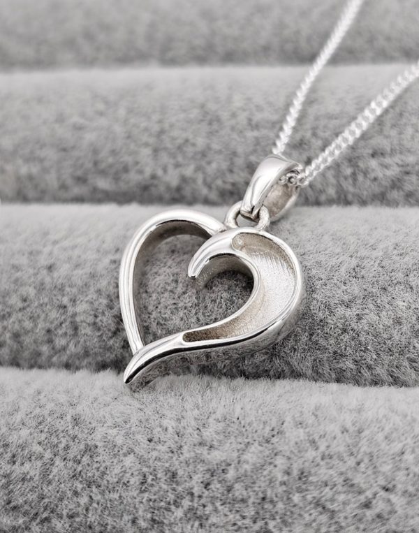 Memorial - Hollow Heart Pendant