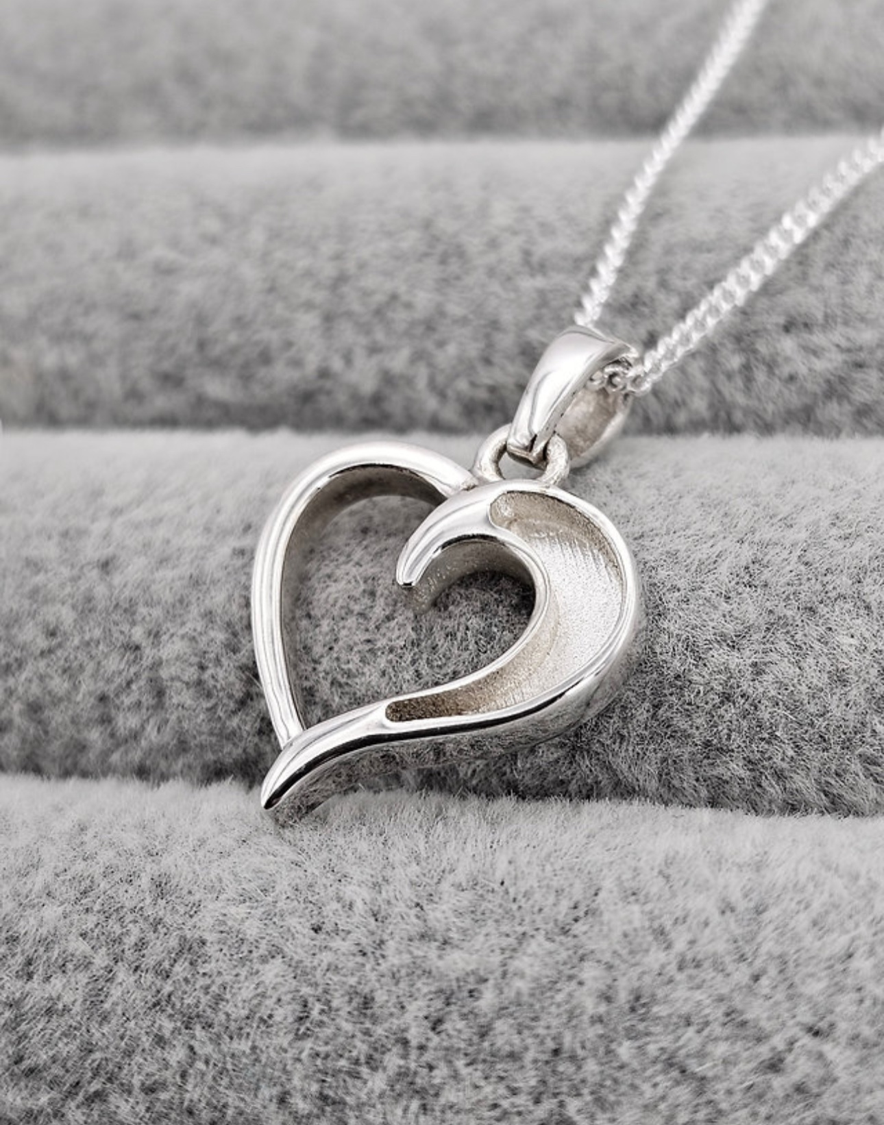 Memorial - Hollow Heart Pendant